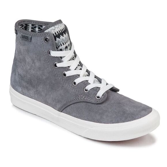 Vans Camden high top grey suede lace up sneakers - Picture 1 of 8